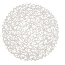 6 Pack Braided Round Placemats Set, Non-Slip Heat Resistant Table Mats for Dining Tables Woven Indoor & Outdoor Place Mats