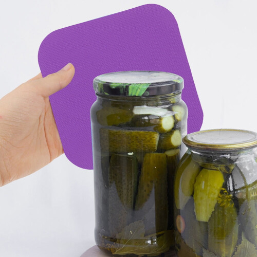 Assorted Color Rubber Jar Opener Pads Easy Storage and 2
