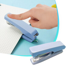 Compact Desktop Stapler with Switchable Modes, One-Hand Operation, Macaron Colors – Compatible with Standard Staples