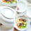 White Ceramic Round Baking Dish with Handles Oven Safe Cookware Set 1 Piece 2