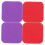 Assorted Color Rubber Jar Opener Pads Easy Storage and 5