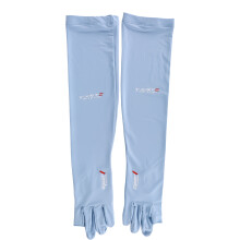 (Y Shaped Ice Sleeve Light Blue) Cooling Arm Sleeves for Women & Men - Moisture-Wicking