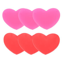 Tennis Dampener Hearts Vibration Reduction Silicone 6 Pcs