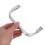 Tacar Clasp Fráma Sparáin Alúmanaim Airgid – 2 phíosa 5