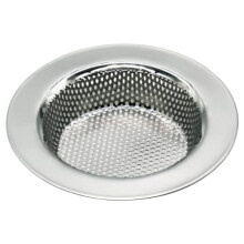 Kitchen Sink Strainer Stainless Steel, Drain Filter with Wide Rim, Heavy Duty Garbage Disposal Protector Mesh Insert Silver