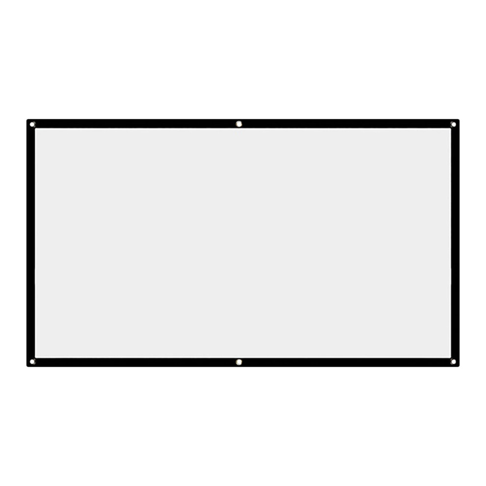 16:9 Foldable Projector Screen Â 92"/100"/120", No Crease, For Home Theater, Conference & Outdoor Camping White 9009879572640