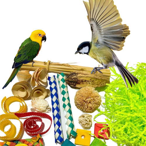 (Multicolour) Giochi masticabili per pappagalli Conure 1