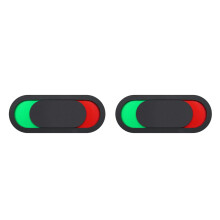 2Pcs Small Slide Door Sign – “Meeting Available” & “Do Not Disturb”, 10x4cm Privacy Slider for Office Conference Room Doors, Compatible