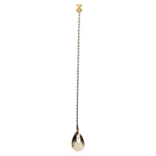 Stainless Steel Cocktail Stirrer – 13” Gold‑Finish Bar Spoon with Comfortable Grip for Mixing, Shaking & Garnishing