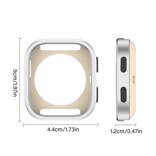 Μεταλλική θήκη ανθεκτική στον ιδρώτα για Bip6Smartwatch Πλήρης πρόσβαση σε θύρα 2