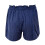 Plus size dameshorts med høj talje, løs pasform, blå 3