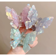 (3 Piece Set) Butterfly Hair Clips for Thick Hair Styling