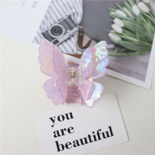 (Colorful Purple) Butterfly Hair Clips for Thick Hair Styling