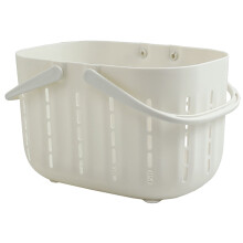 Large Plastic Baskets White Portable 1Set 9.6X6.9X6.3In
