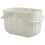 Large Plastic Baskets White Portable 1Set 9.6X6.9X6.3In 1