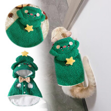 Feestelijke warme capes met rendierdesign, zachte kattenmutsen, verjaardagsdansfeest, foto's, winterfestivals