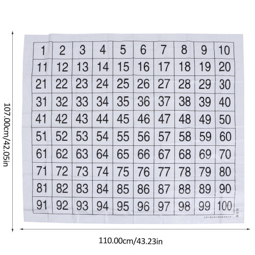 Poster Hundreds Table Preschool Educational Toy Numbers Learning Wall Chart 1