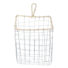 Multi-Functional Wire Storage Basket Wall Storage Organizer Hanging Basket For Organizing Wall Storage Basket Bread Storage Holder (L)