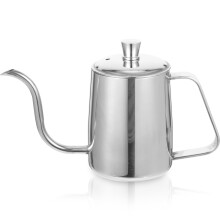 Bouilloire portable en acier inoxydable à long bec (1 pièce) pour la maison et le bureau