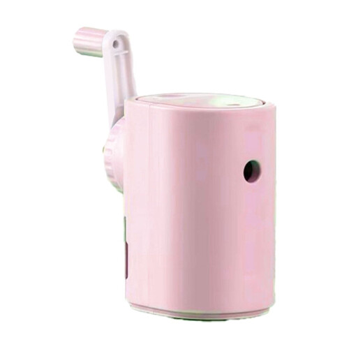 Large Hand-Cranked Pencil Sharpener - Extra Thick Hole for Easy Sharpening - Convenient Debris Storage