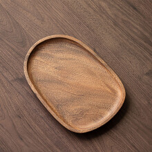 Bandeja de madera para té: elegante bandeja para servir y posavasos, almacenamiento ordenado, versátil para exhibir dulces o frutas.