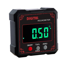 Inclinômetro digital à prova d'água IP54 aprimorado com tela grande para medição precisa de ângulos em ambientes adversos.