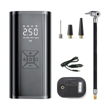 Portable 150 PSI Tire Inflator with 6000mAh Battery, LED Light & Auto Shutoff – Compatible with Cars, Bikes, Balls, Motorcycles