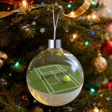 Sports Theme Christmas Ball Ornaments – Shatterproof Sports Baubles, 3.15", Compatible with Christmas Trees & Home Decor