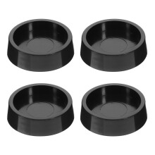 Cupáin Stopalláin Roth Troscáin Rubair POPETPOP4Pcs Cosantóirí Urláir Neamhshleamhnaithe Caipíní Cosa Cathaoireacha Dubh