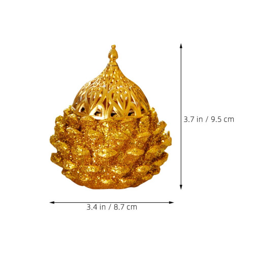 Gouden hars dennenappel wierookbrander (1 set) 1