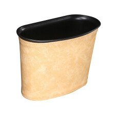 Poubelle de voiture portable à suspendre, mini poubelle en PU, accessoire de décoration intérieure beige