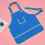 Kids Painting Aprons Blue Plastic Waterproof 3 Pcs 6
