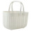 Large Plastic Baskets White Portable 1Set 9.6X6.9X6.3In 4