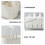 Large Plastic Baskets White Portable 1Set 9.6X6.9X6.3In 5