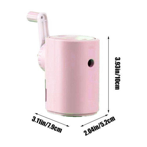 Large Hand-Cranked Pencil Sharpener - Extra Thick Hole for Easy Sharpening - Convenient Debris Storage 2