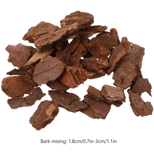 Tree Bark Scenery Accessories Dark Brown for Pets 1 Pack 1