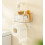 Wall-Mounted No Drill Hanger Storage Rack in Clear for Bedroom Organization 7