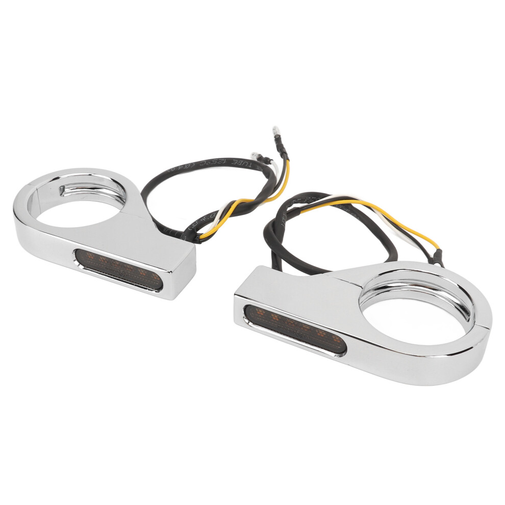 High Brightness Led Front Fork Turn Signal For 39-41Mm Forks, & Light/White/Amber 4641393368320