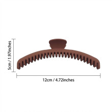 (Coffee) Women\'s Matte Hair Claw Clip - Secure & Stylish