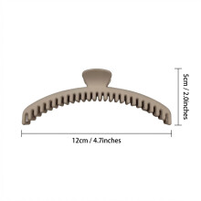 (Milky White) Women\'s Matte Hair Claw Clip - Secure & Stylish