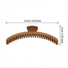 (Carmel) Women\'s Matte Hair Claw Clip - Secure & Stylish