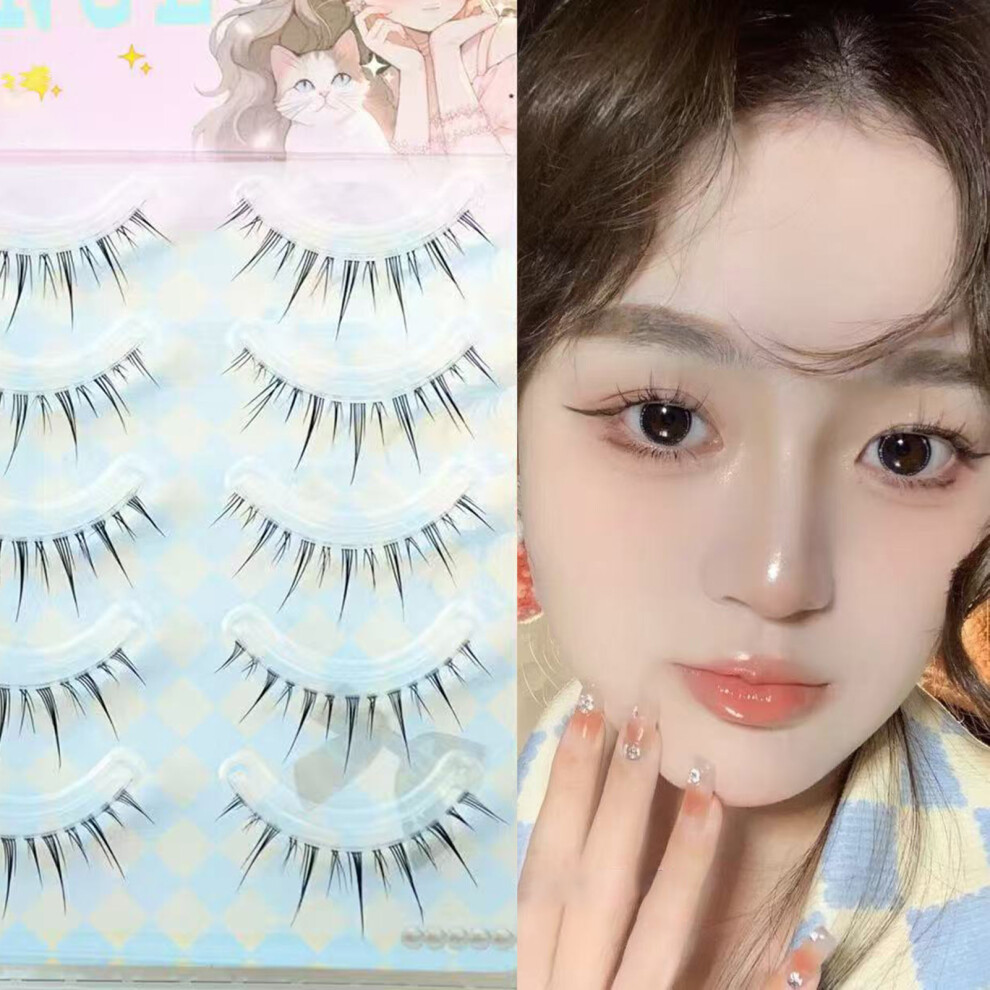 Dachuang Beauty Fluffy Natural Wispy Lashes 5 Pair