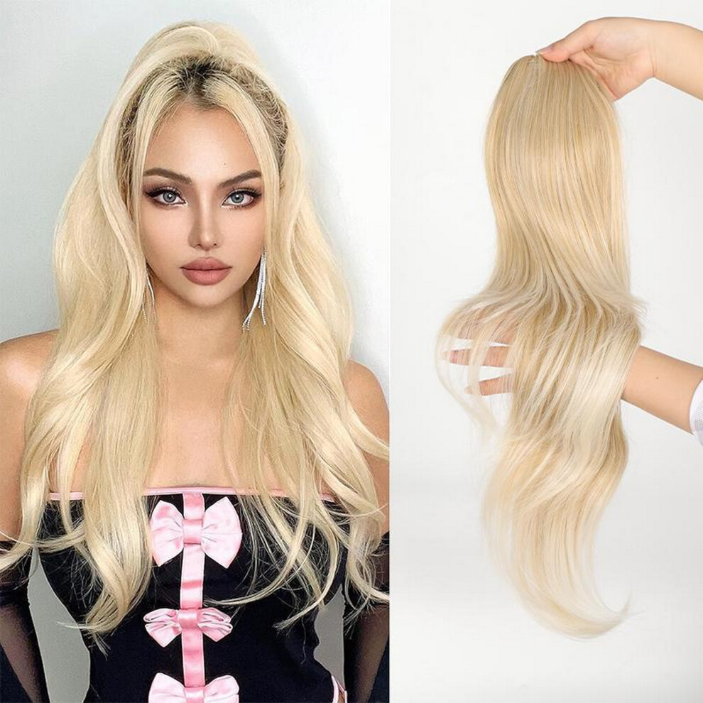 Penghui-Toys Unisex (24T60) 24Inch Long Ponytail Extension Natural Realistic Heat Resistance Fake Wig For Stage Movie Hair Styling
