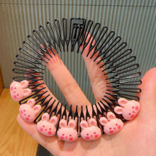 (Pink Rabbit) Kids Adjustable Hair Comb for Styling