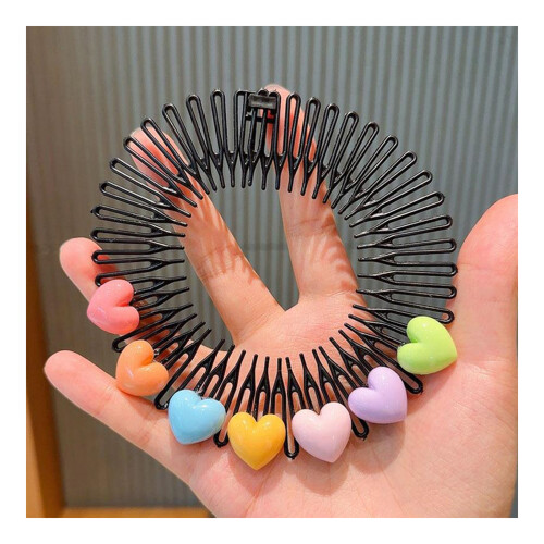 (Heart shaped) Kids Adjustable Hair Comb for Styling 1