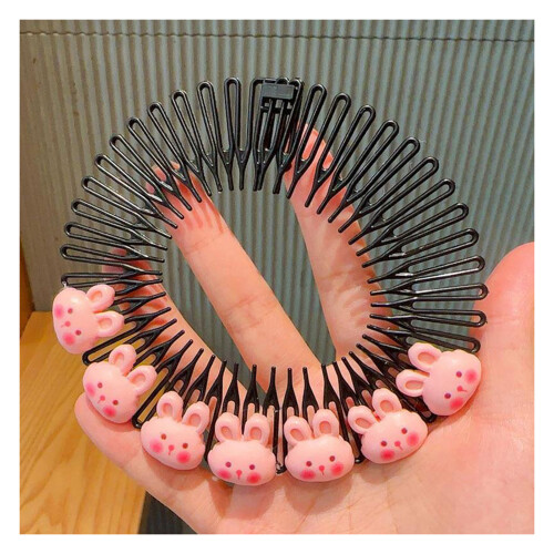(Pink Rabbit) Kids Adjustable Hair Comb for Styling 1