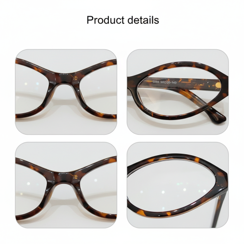 (A) Damen Retro Cat-Eye Brillen Blaulichtschutz