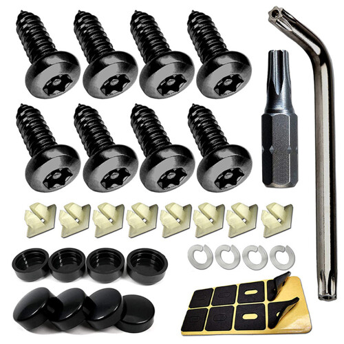Stainless Steel License Plate Screw Kit - 50pcs 2