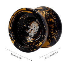 Yoyo-Ball aus Aluminumlegierung in 5 Farben, 52 mm Durchmesser, präziales Lager