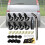 Stainless Steel License Plate Screw Kit - 50pcs 8